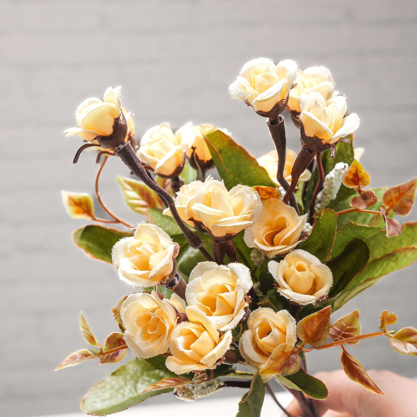 Mini Rose's Flower Bouquet, (Faux Flowers) - Behoma