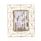 Modern Geometric Photo Frame, 5x7 - Gold - Behoma