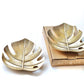 Monstera Leaf Tray Set, Metal - Behoma