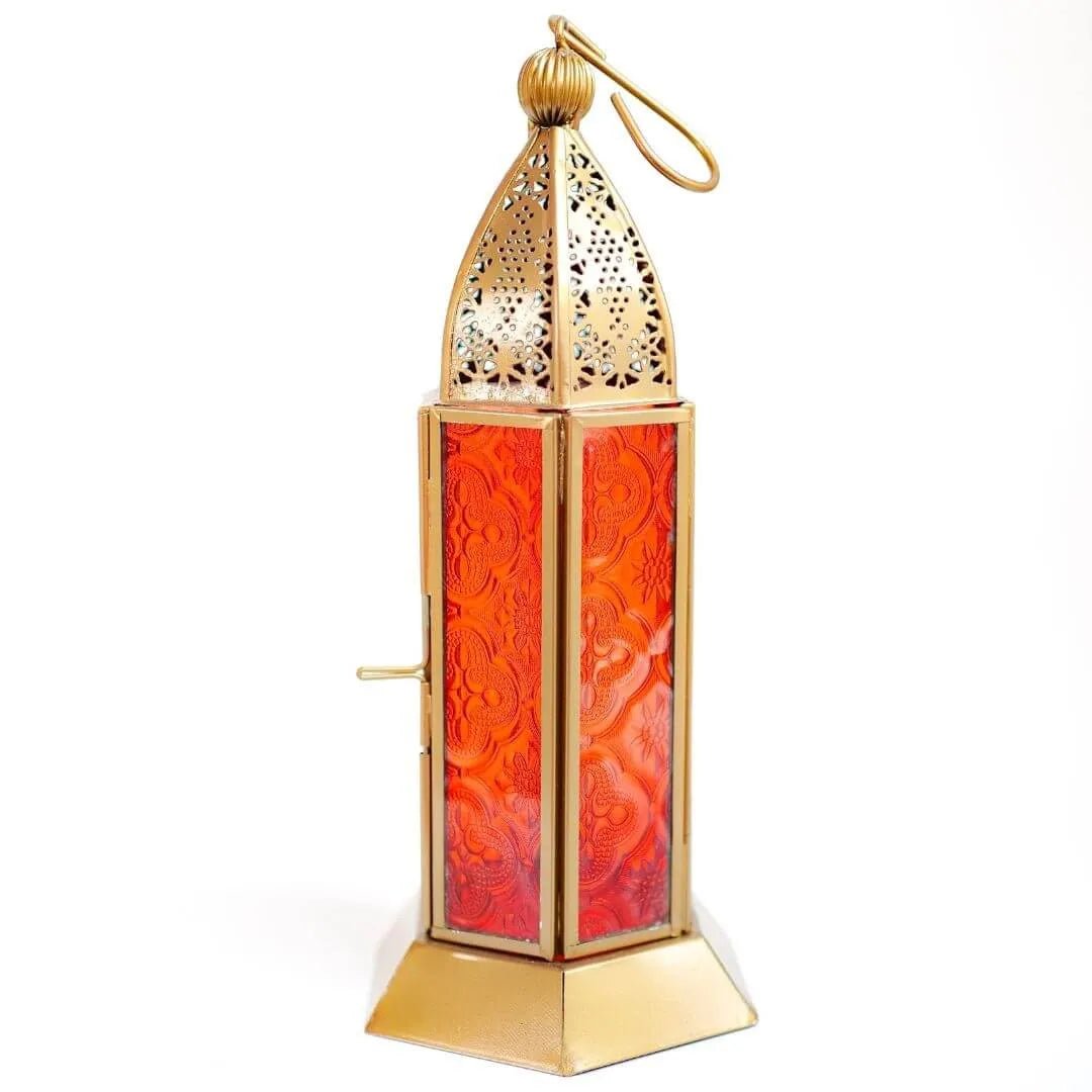 Moroccan Lanterns, Orange - 9.2''X 4.1'' - Behoma