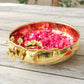 Orchid Bloom Brass Urli - Behoma