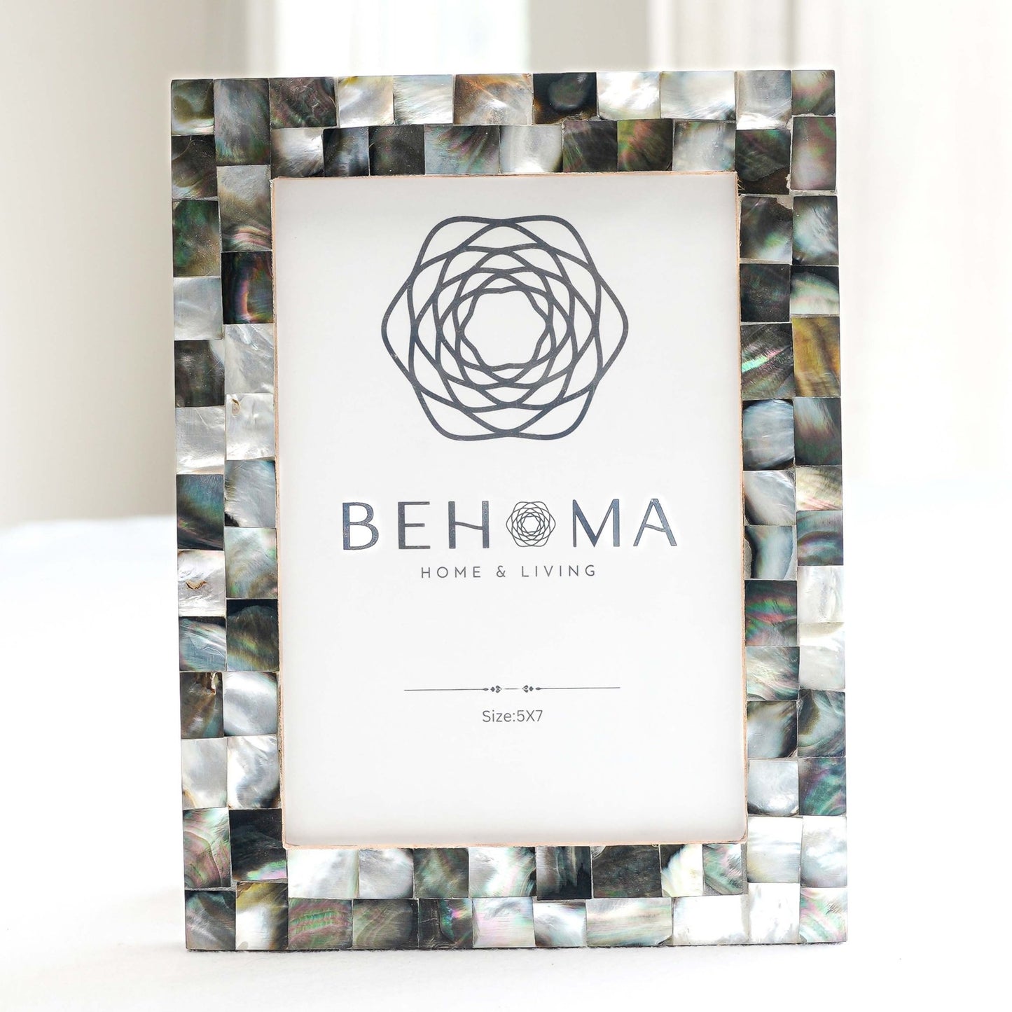 Pearl Photo Frame Black - (4x6) & (5x7) - Behoma