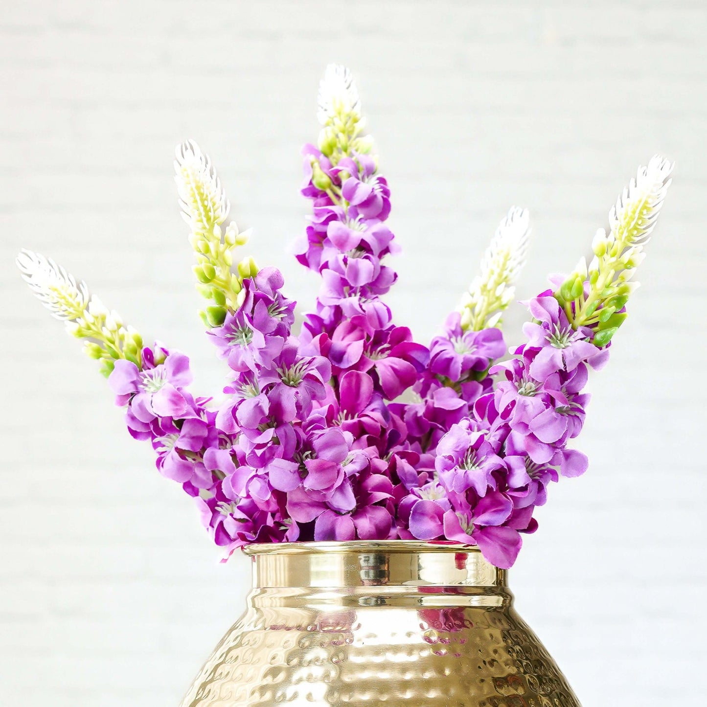 Purple Lupin, Bouquet (Faux Flowers) - Behoma