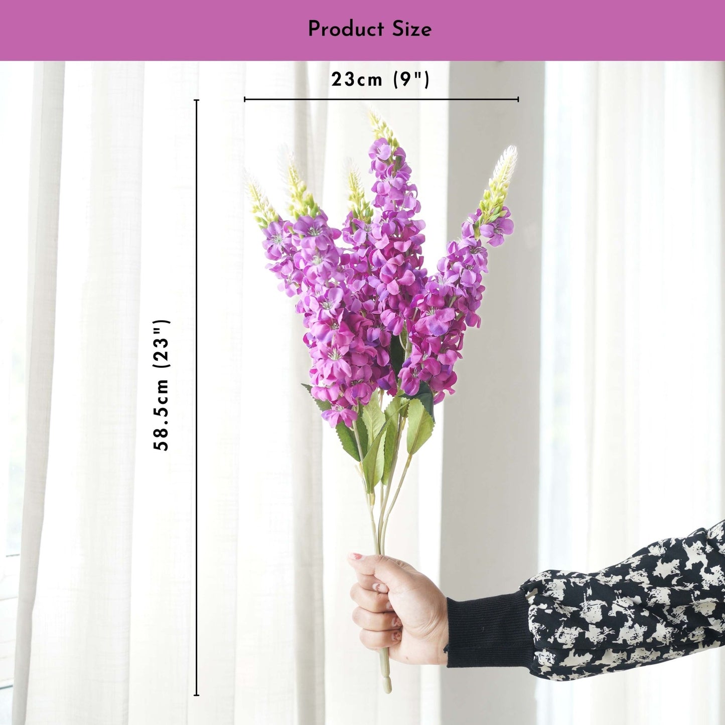 Purple Lupin, Bouquet (Faux Flowers) - Behoma