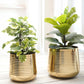 Ribbed Metal Planter Set - Behoma