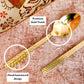 Stainless Steel Hammered Spoon (Gold) - Set of 4 - Behoma