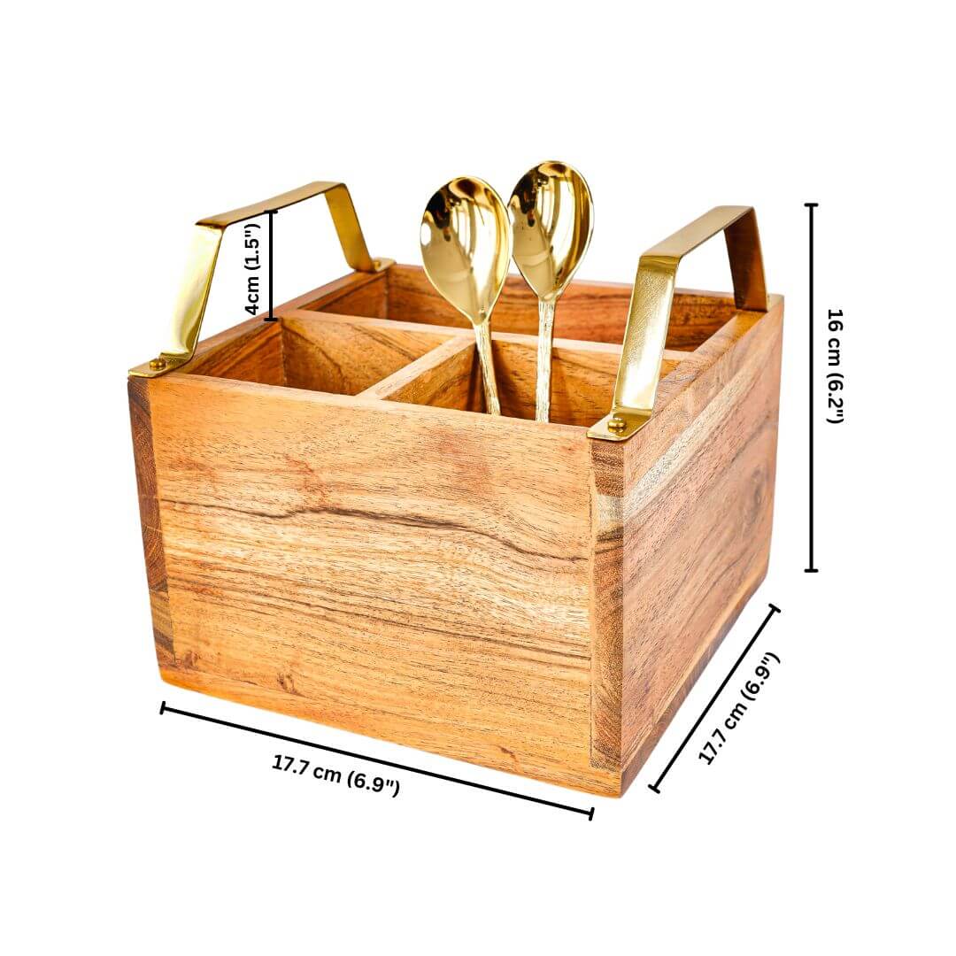 Wooden Cutlery Holder - Behoma