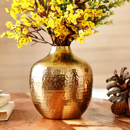 Metal Flower vase - Gold 