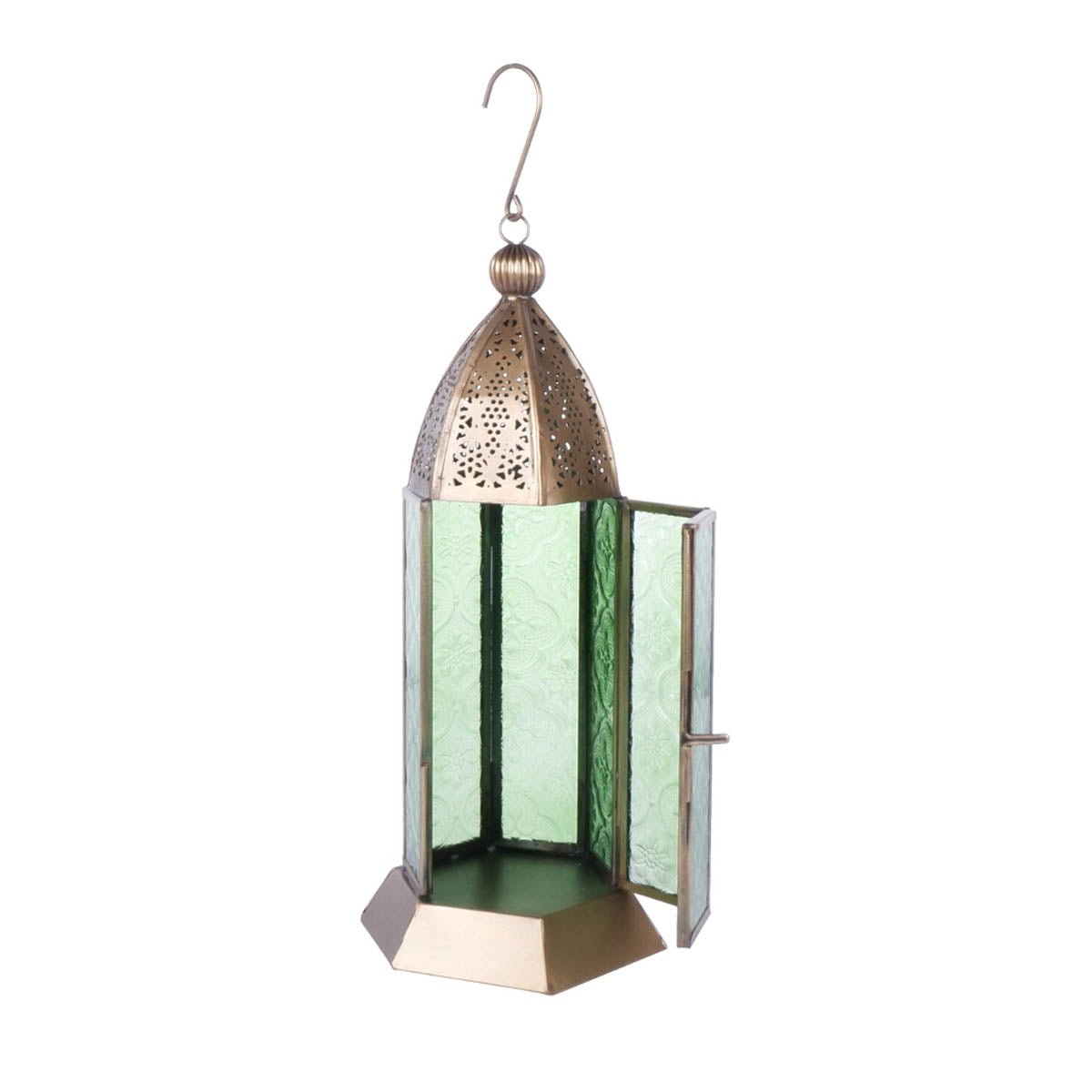 Moroccan Metal Lanterns Set - 9.2''X 4.1'' - Behoma